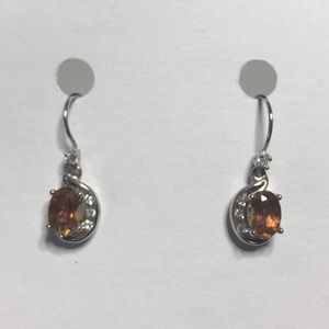 Sterling Silver Topaz Earrings